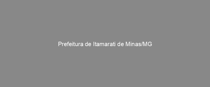 Provas Anteriores Prefeitura de Itamarati de Minas/MG